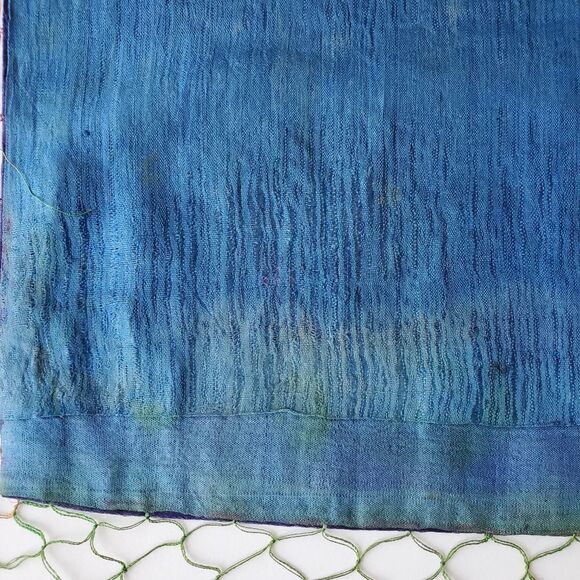 Vtg Purple Floral Embroidered Small Tablecloth Square Satin Decorative Accent - Picture 12 of 16